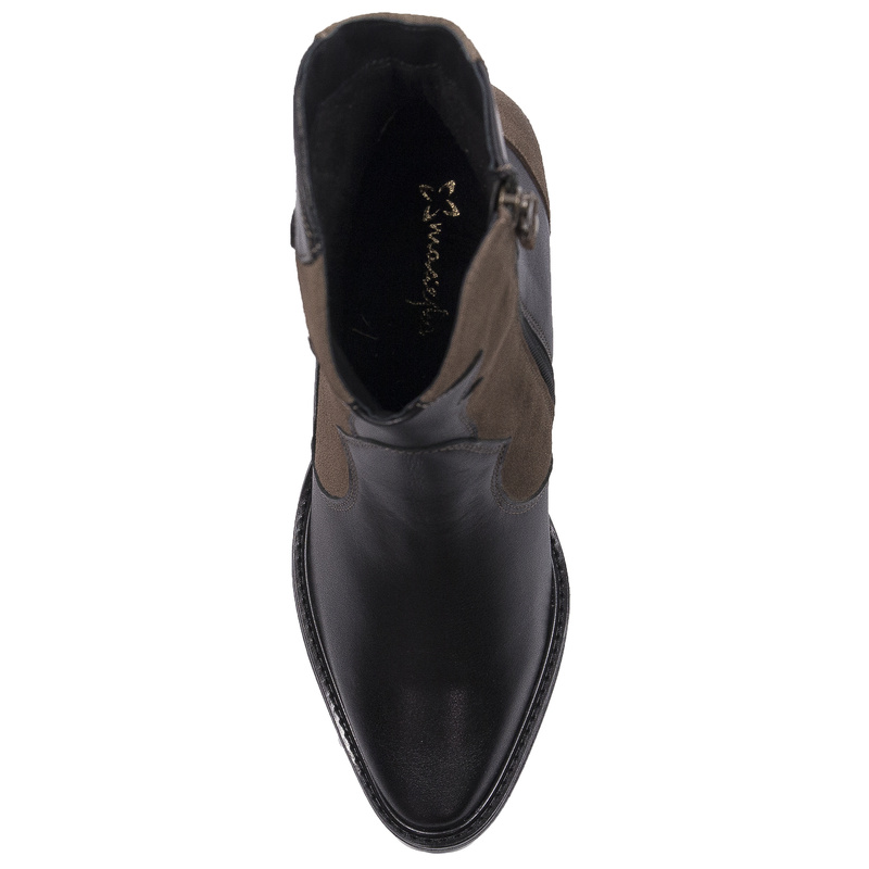 Maciejka Brown and Black Women's Boots