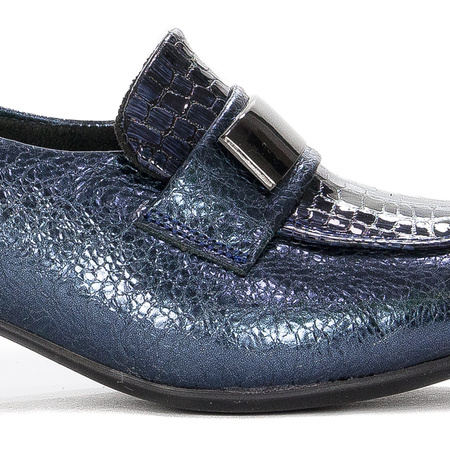 Woman's Pumps Navy Leather 0628517-00-7