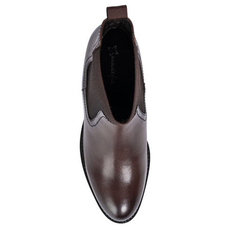 Maciejka Botki Skórzane Damskie Chelsea Brązowe H7168-02/00-7