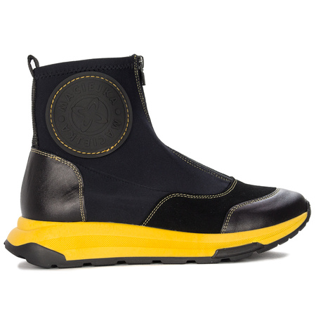 Maciejka Black+Yellow Boots 06297-01/00-8