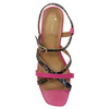 Maciejka Women's High Heel Leather Sandals Pink Black