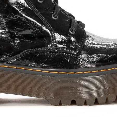 Maciejka Black leather women's Boots