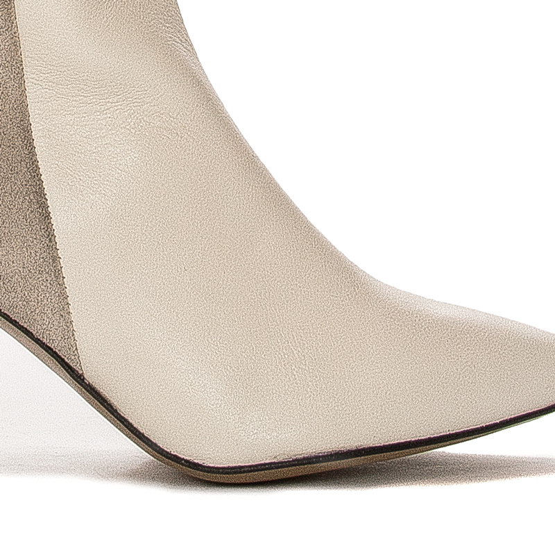 Maciejka Light Beige Knee-High Boots 05784-22/00-8
