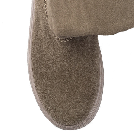 Maciejka Dirty Beige leather Knee-High Boots 