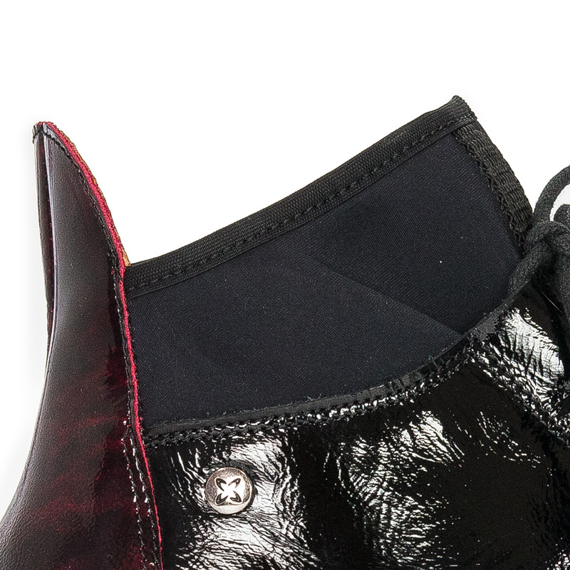 Maciejka Burgundy Lace-up Boots 04744-29/00-7