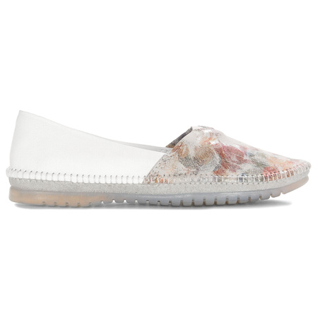 Maciejka Women's Low Shoes White With Flowers