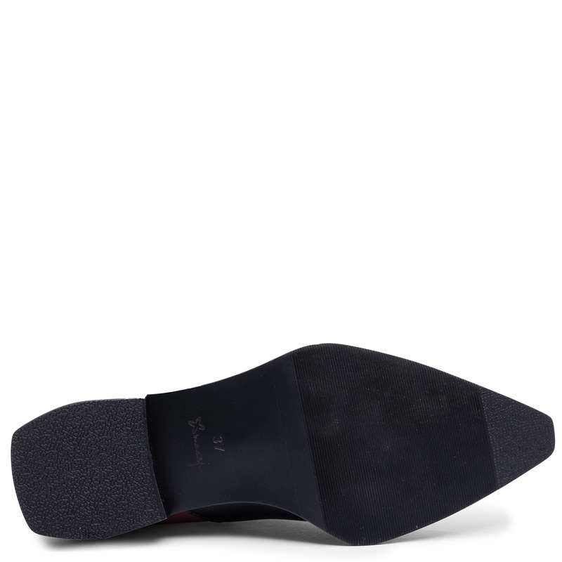 Maciejka Botki Skórzane Wielokolorowe Eleganckie K7833-01/00-7