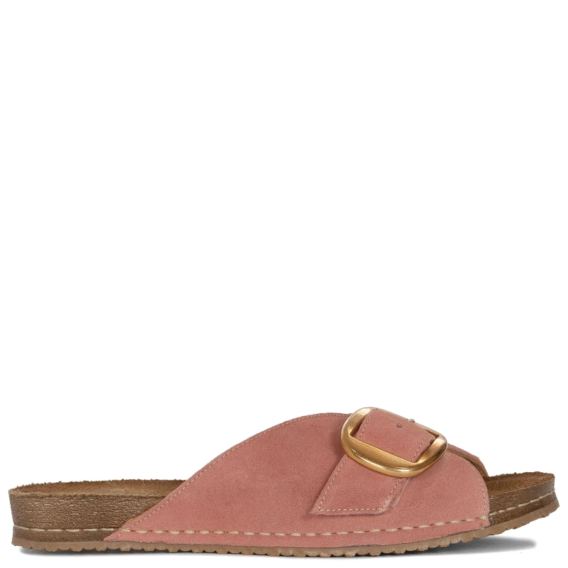 Maciejka Women's Leather Flip-Flops Pink