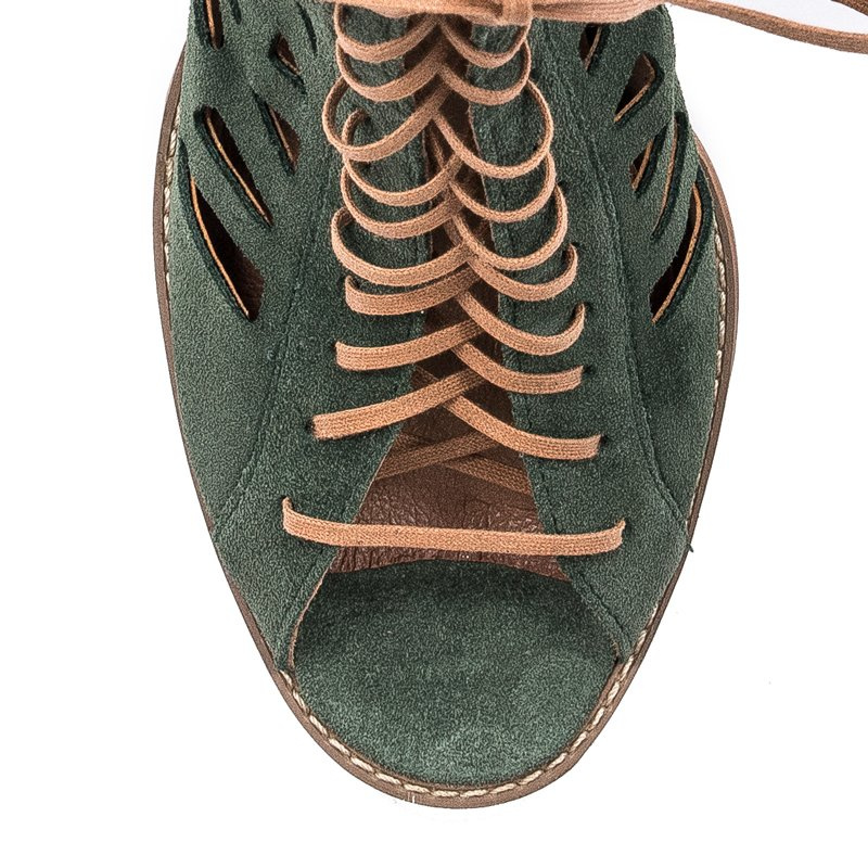 Maciejka Green velor Boots  04040-09/00-5