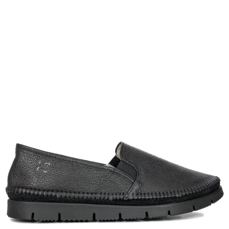 Maciejka Leather Slip-On Loafers Flexible Sole Black 03512-01-00-0