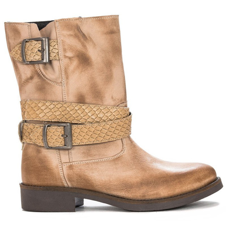Maciejka Camel Knee-high Boots