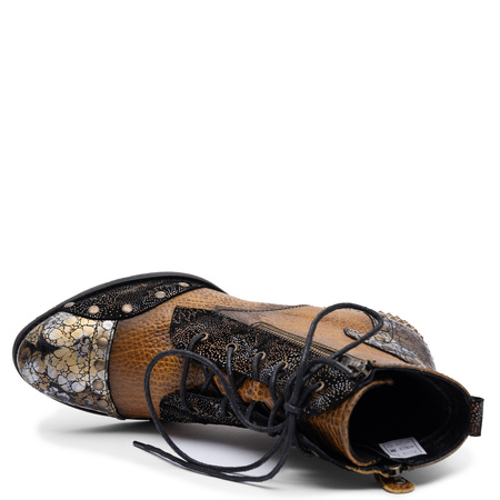Maciejka Leather Multicolour Ankle Boots with Insulation 07613-07/00-8