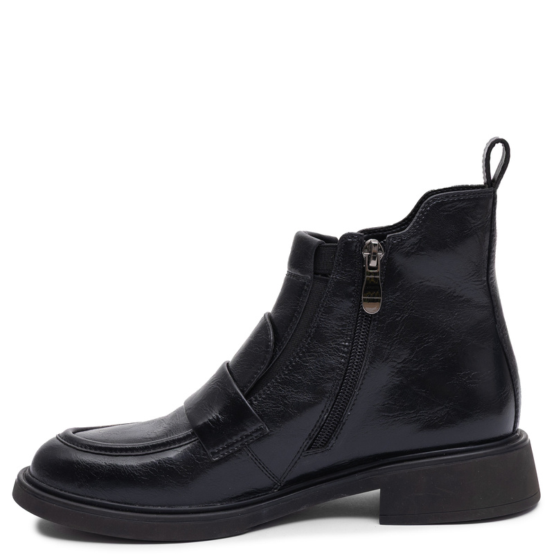 Maciejka Women's Leather Ankle Boots with Zipper Black K7759-01/00-7