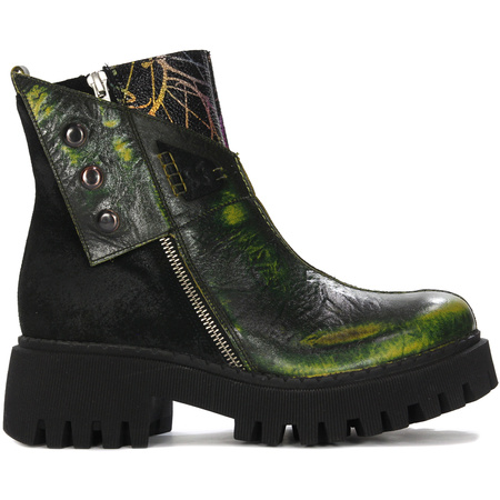Maciejka Black- Green Boots 06110-01-00-7