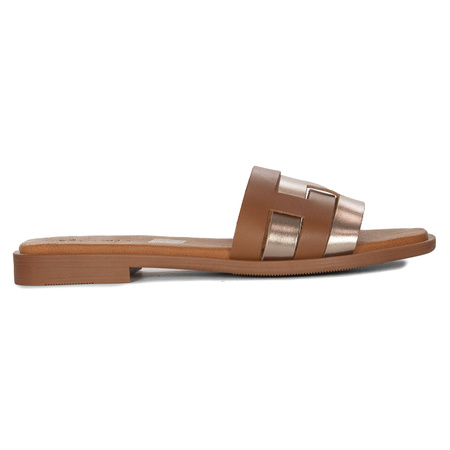 Maciejka Women's Flip-Flops Brown Gold