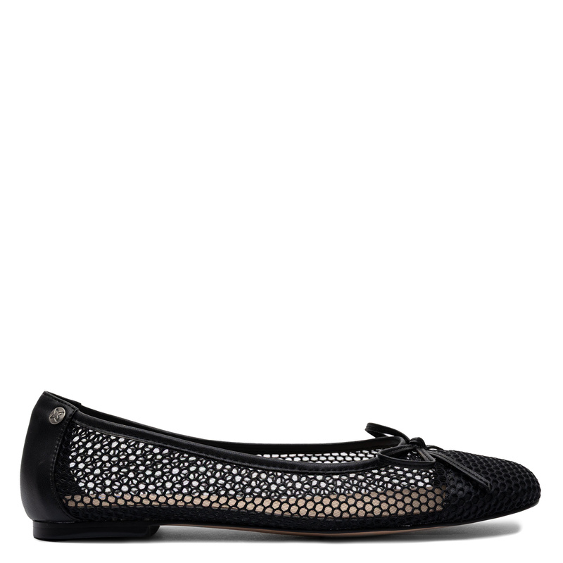 Maciejka Openwork Ballet Flats Almond Toe Black K7512-01/00-1