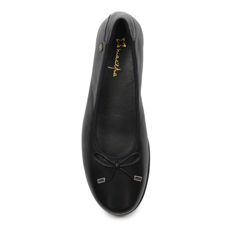 Maciejka Leather Slip-On Platform Shoes Black P6504-01-00-1