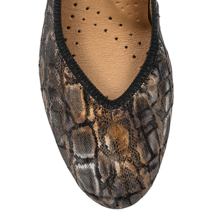 Maciejka Brown & Gold Pumps 04802-02/00-1