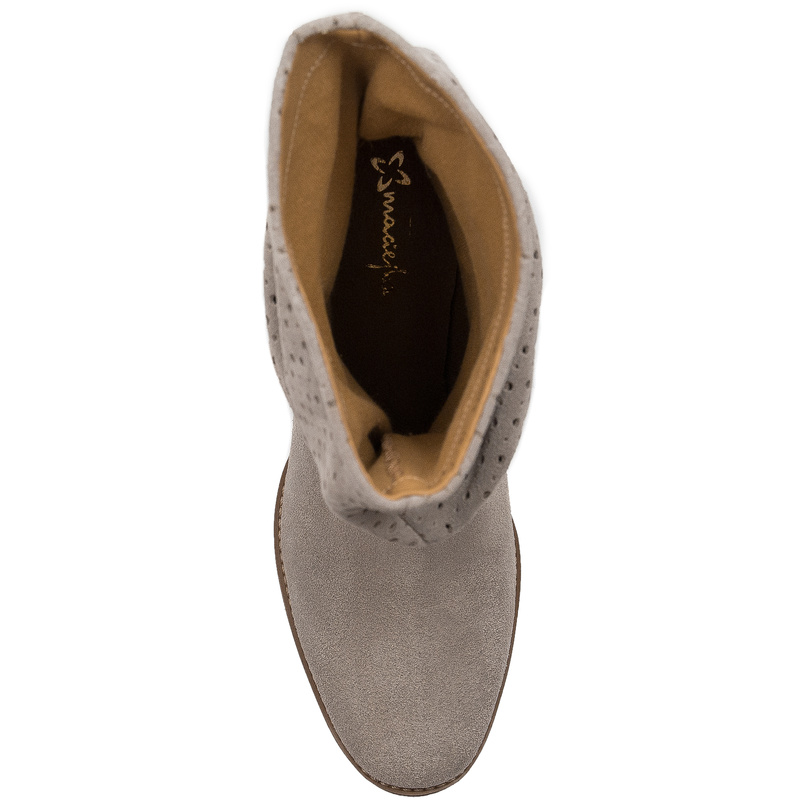 Maciejka Cappucino Suede Boots 6005A-04/00-6