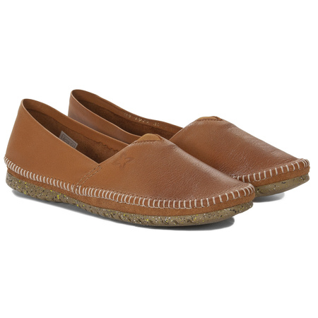Maciejka Classic Leather Slip On Shoes Comfortable Ginger T1929-29/00-0