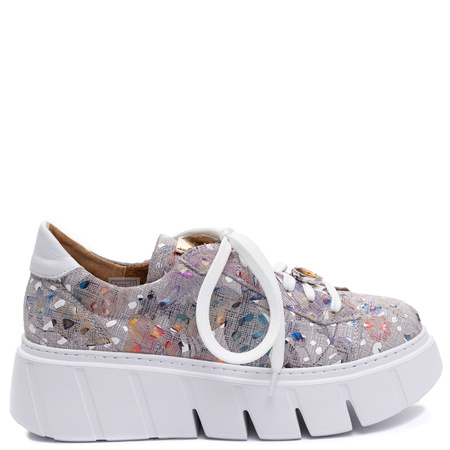 Maciejka Women's Multi-Color Leather Platform Shoes 6891W-04/00-8