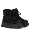 Maciejka Premium Suede High-Sole Boots Black 06309-01-00-8