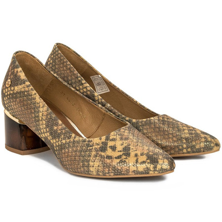 Maciejka Gold Reptile Pumps 04602-43/00-1