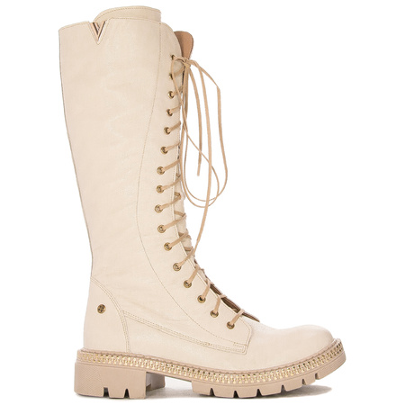 Maciejka Light Beige women's Boots 05745-22/00-6
