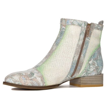 Maciejka Women's leather turquoise boots