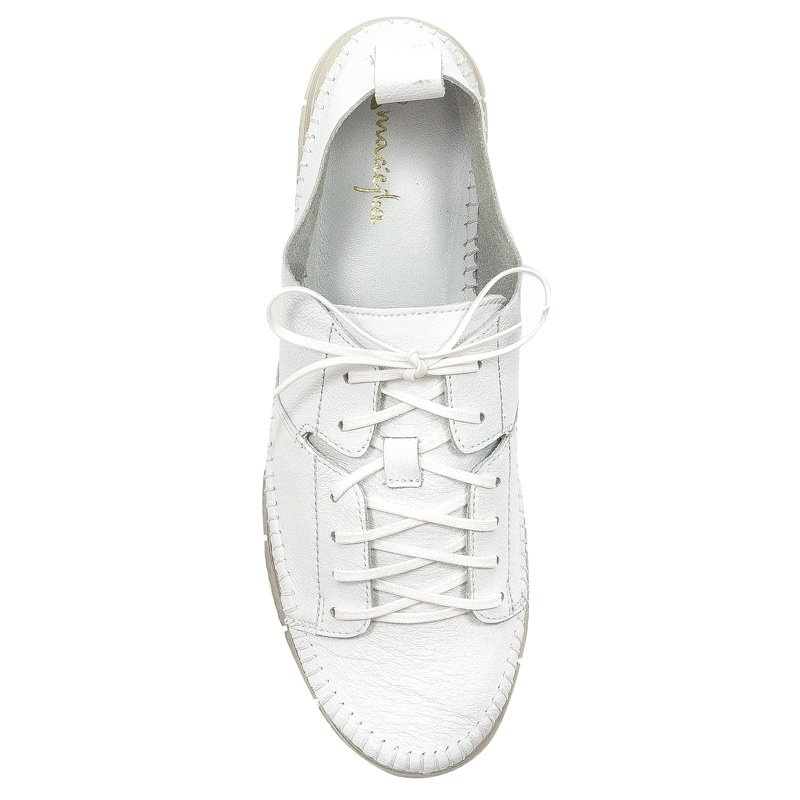 Maciejka White Flat Shoes 05054-11/00-0