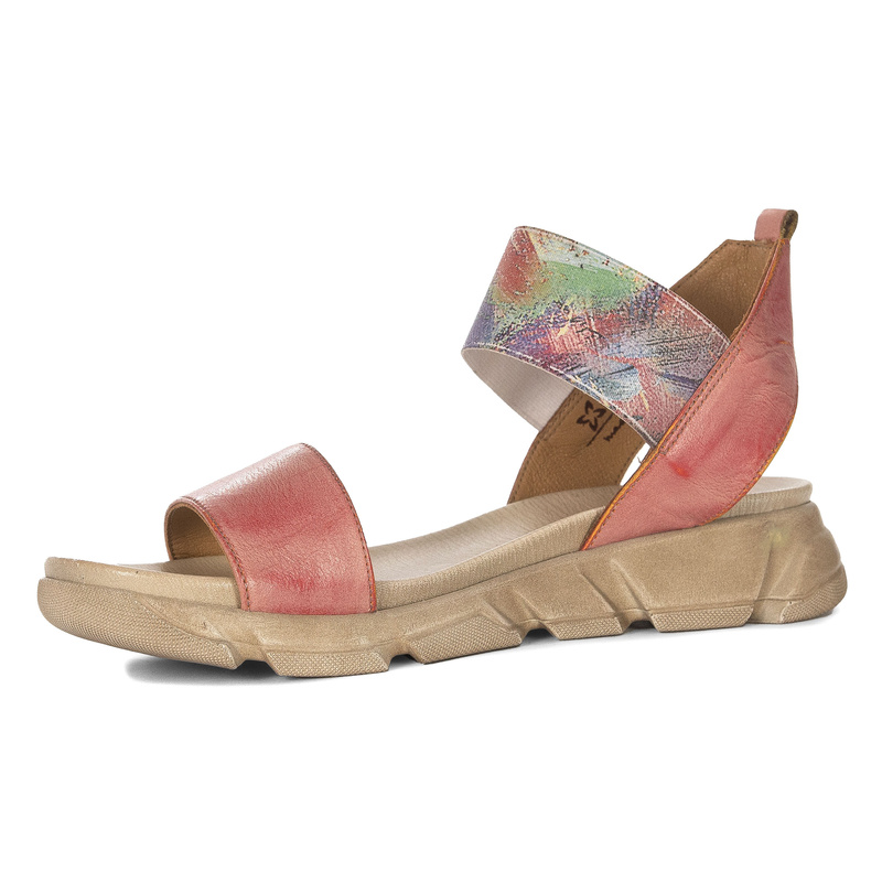 Maciejka Women's Red Beige Sandals