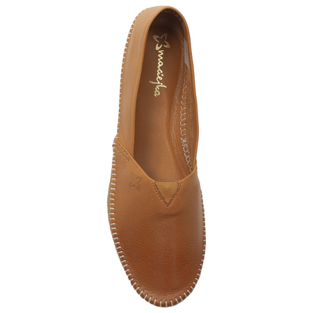 Maciejka Classic Leather Slip On Shoes Comfortable Ginger T1929-29/00-0