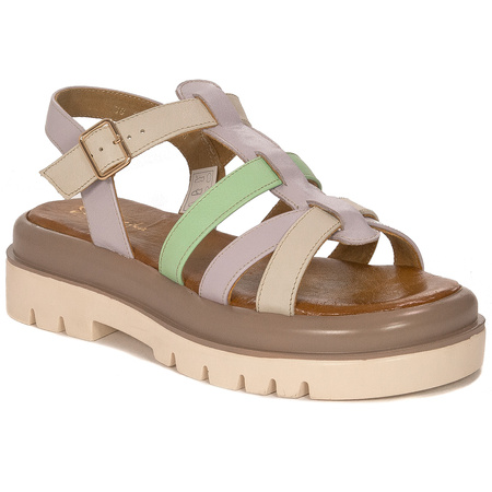 Maciejka Light Violet and Light Beige Sandals 06101-05-00-5