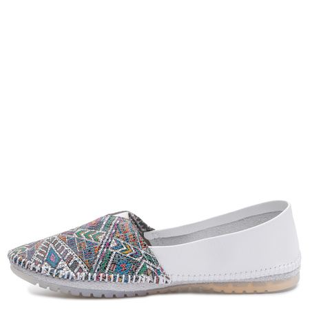 Maciejka Leather Slip-On Shoes Colorful White 1930W-68/00-0