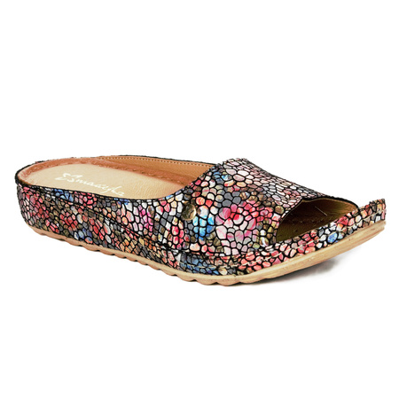 Maciejka Multicolor Women's Leather Slides