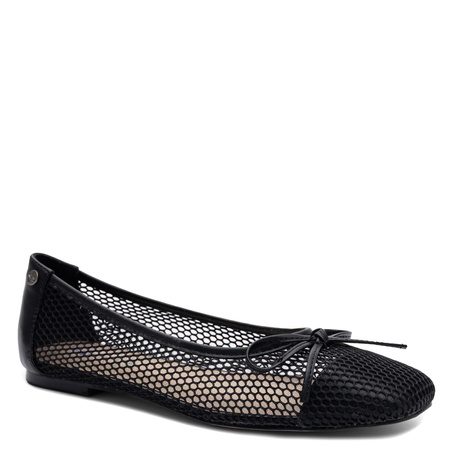 Maciejka Openwork Ballet Flats Almond Toe Black K7512-01/00-1