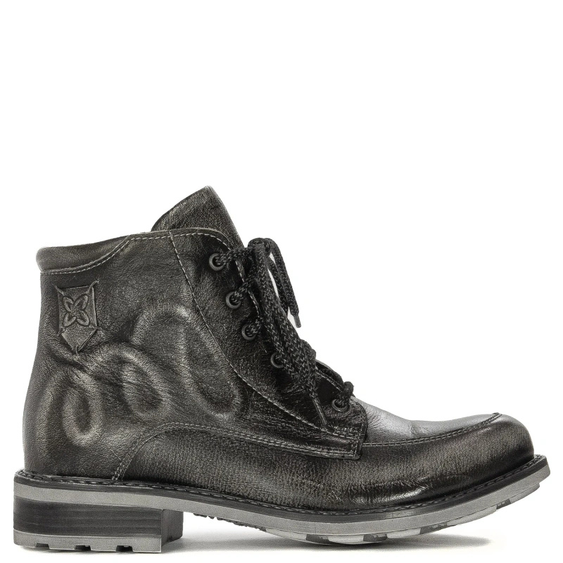 Maciejka Women's Leather Boots Ash White