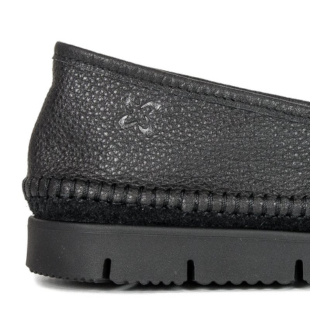 Maciejka Leather Slip-On Loafers Flexible Sole Black 03512-01-00-0