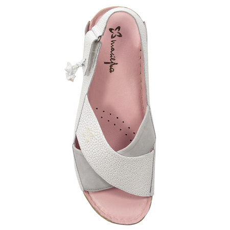 Maciejka Women's Leather White Sandals