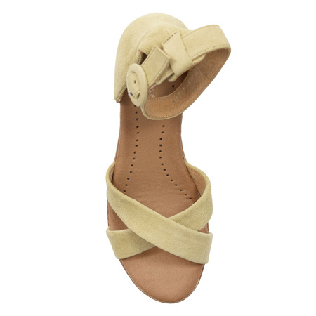 Maciejka Women's Leather Sandals Yellow