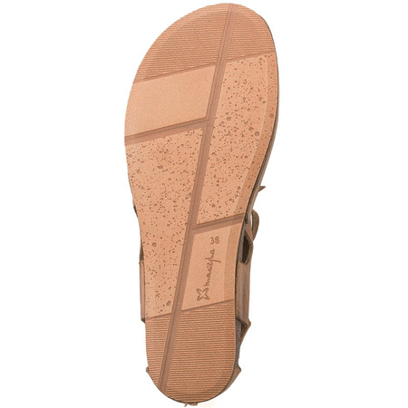 Maciejka Leather Lace-Up Cut-Out Brown 03426-19/00-6