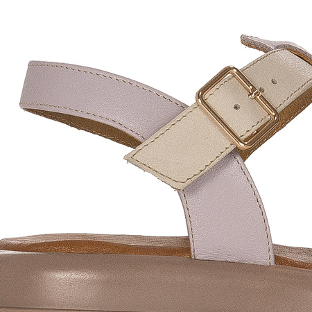 Maciejka Light Violet and Light Beige Sandals 06101-05-00-5