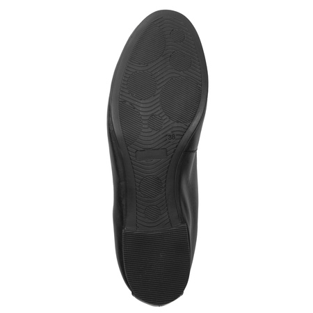 Maciejka Baleriny Skórzane z Kokardką Czarne P6800-01-00-0