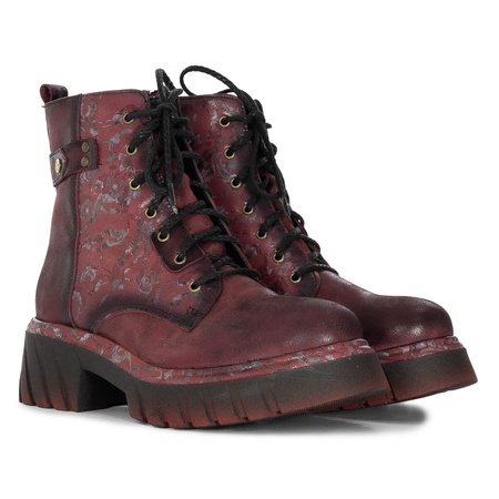 Maciejka Women's Insulated Burgundy Ankle Boots