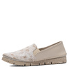 Maciejka Leather Slip-On Loafers Patterned Vamp Beige 03512-72/00-0