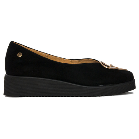 Maciejka Black suede leather Flat Shoes 5315A-01/00-5