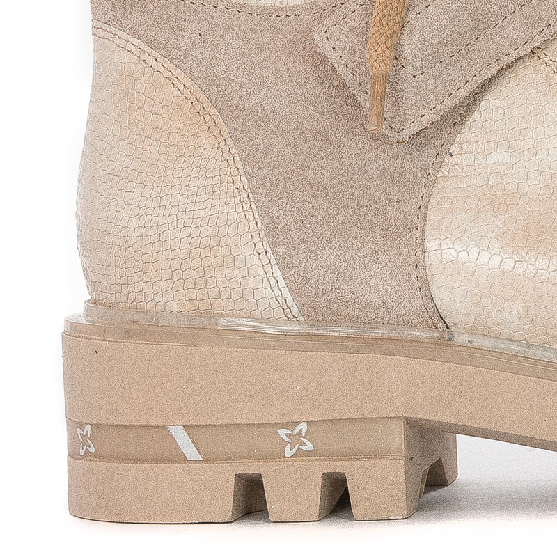 Maciejka 05219-04/00-3 Beige Lace-up Boots