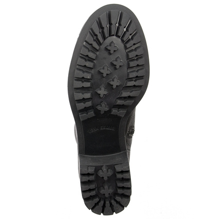 Maciejka Botki Damskie Na Słupku Brązowe