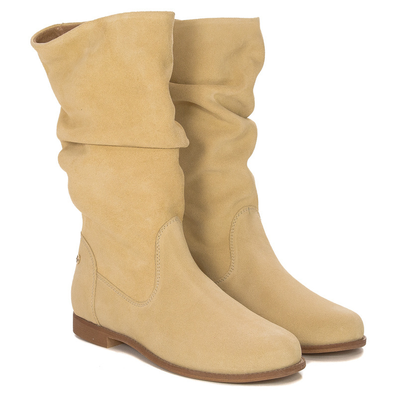 Maciejka Yellow Knee-High Boots