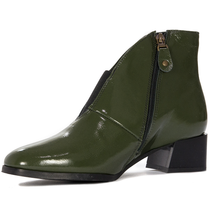 Maciejka Green pattented Boots 04777-44/00-3